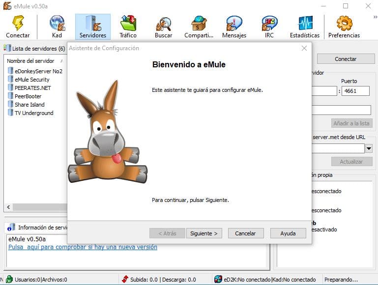 configurando emule